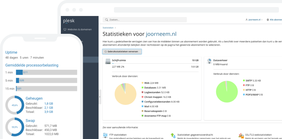 Plesk interface